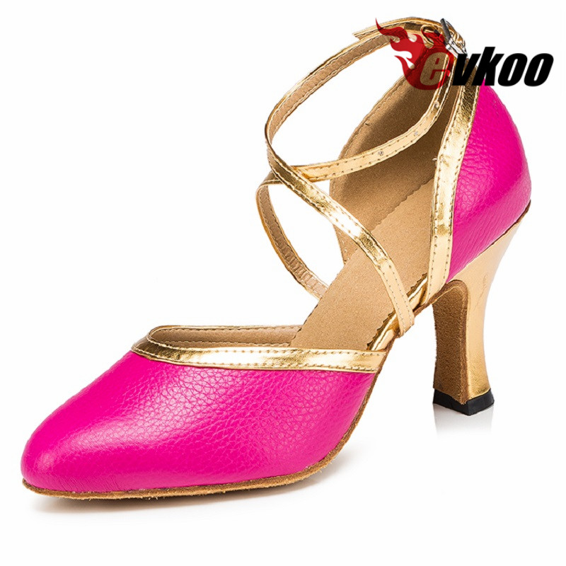 Women Shoes Size 4 In Cm - Evkoodance Màu Hồng Với Vàng Pu