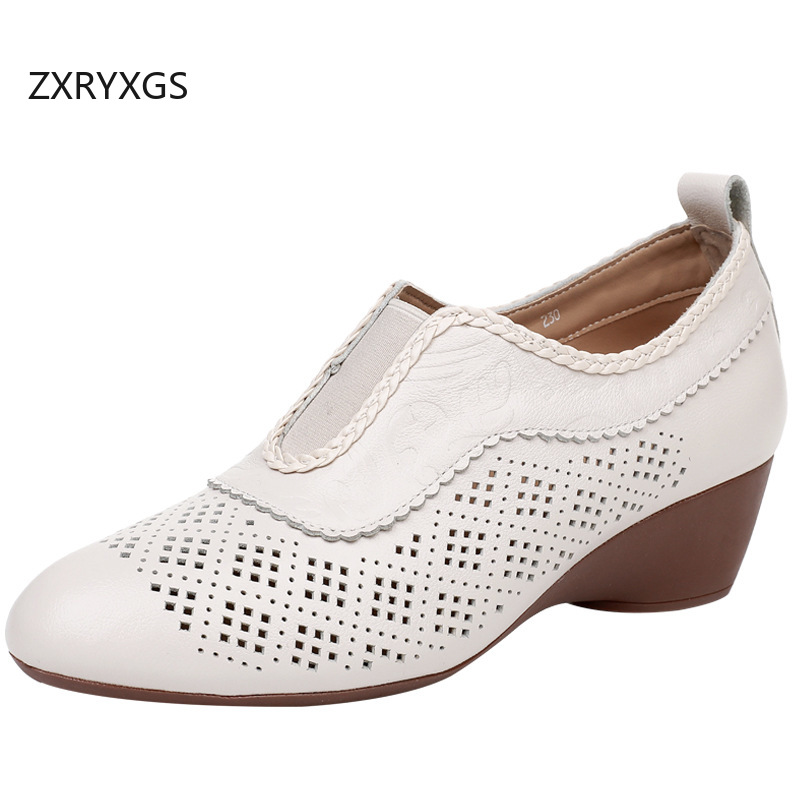 ZXRYXGS Top Layer Cowhide Holl - đánh giá và giá Women Shoes Size 4 In Cm