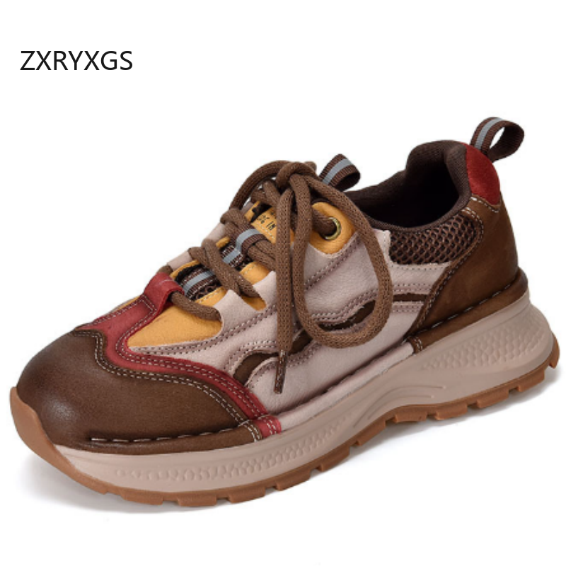 ZXRYXGS Top Cowhide Spell Colo - đánh giá và giá Women Shoes Size 4 In Cm