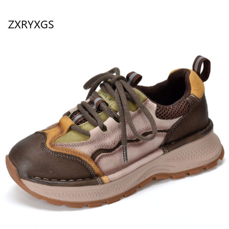 ZXRYXGS Top Cowhide Spell Colo - đánh giá và giá Women Shoes Size 4 In Cm