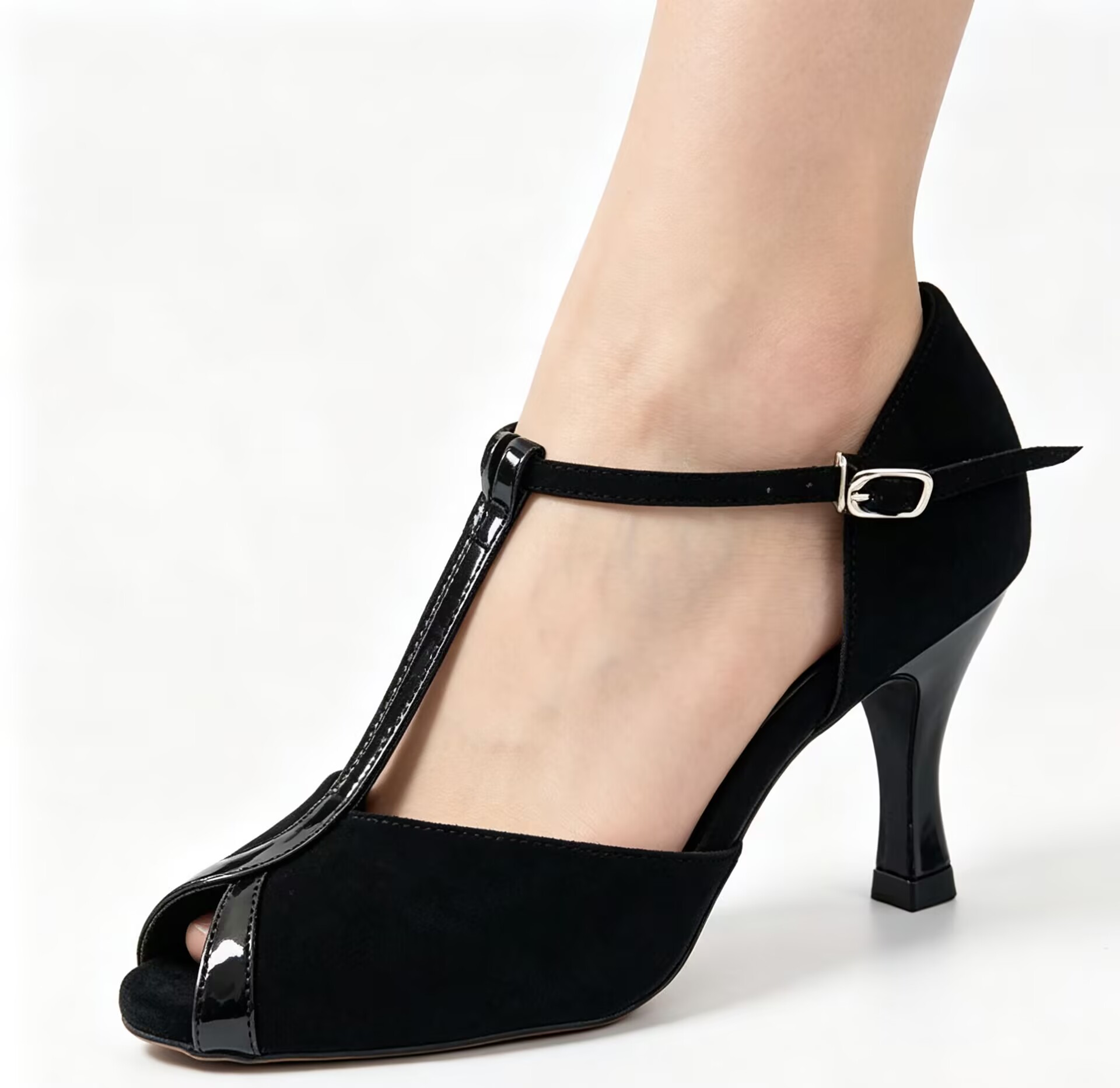 Evkoodance Màu Đen Hoặc Tân Pu - đánh giá và giá Women Shoes Size 4 In Cm