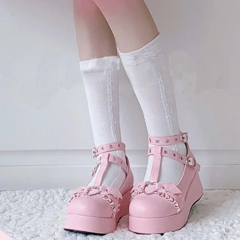 New Sweet Heart Buckle Wedges  - đánh giá và giá Women'S Shoes Large