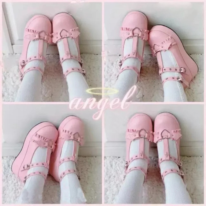 New Sweet Heart Buckle Wedges  - đánh giá và giá Women'S Shoes Large