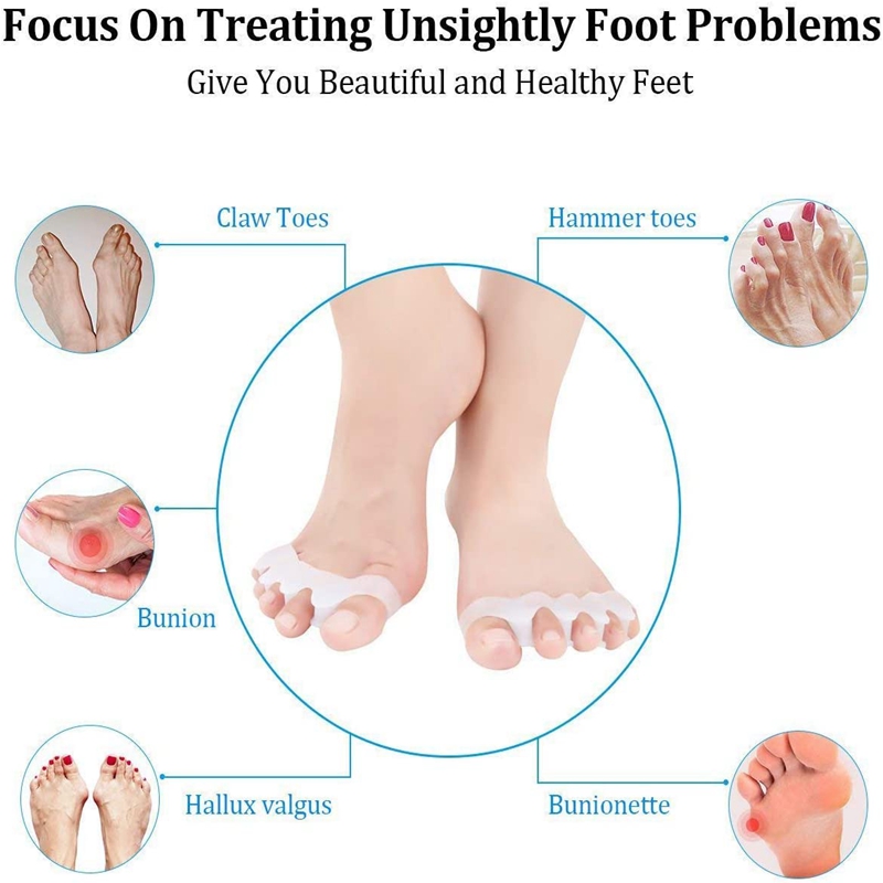 1 Pair Silicone Toe Separators - đánh giá và giá Women'S Shoes For Bunions