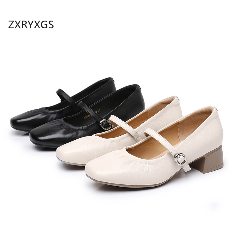 ZXRYXGS Premium Sheepskin Squa - đánh giá và giá Women Shoes Size 4 In Cm