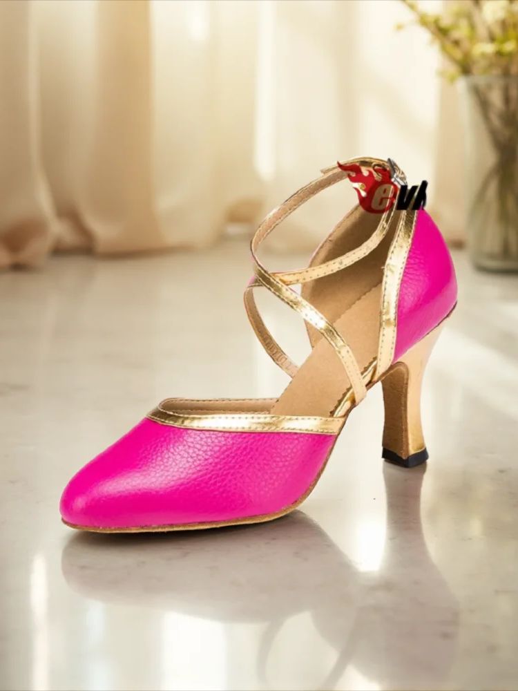 Evkoodance Màu Hồng Với Vàng P - đánh giá và giá Women Shoes Size 4 In Cm