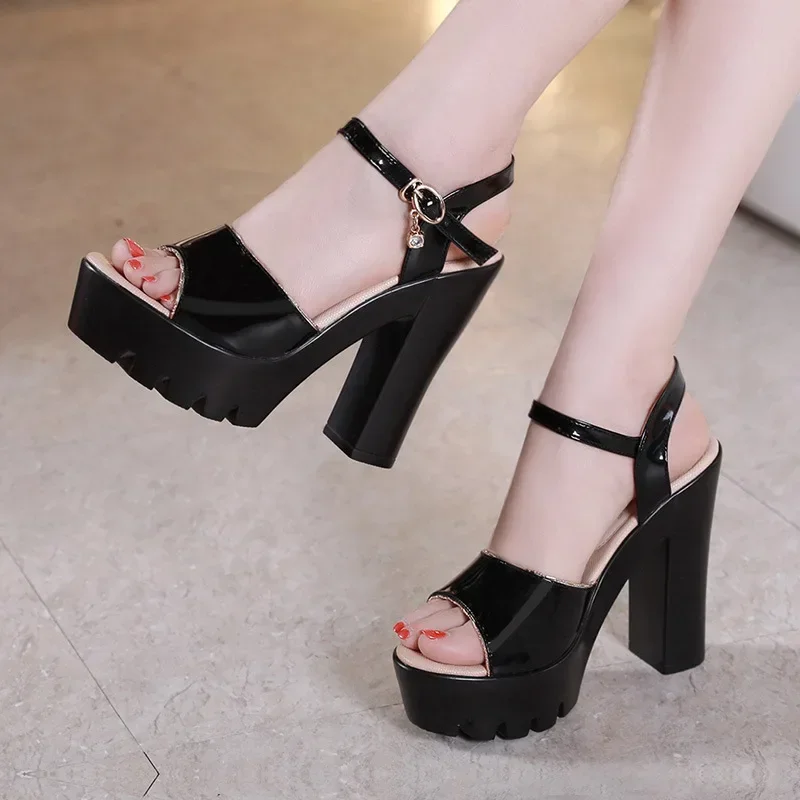 10cm 13cm Small Size 32-43 Thi - đánh giá và giá Block Heel Ankle Boots