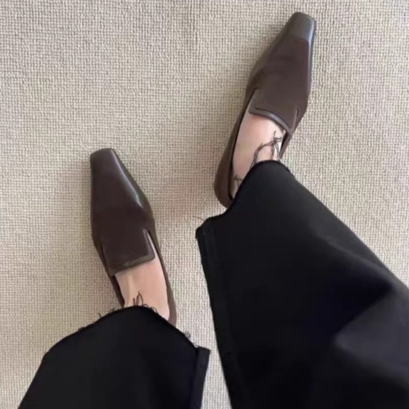 Retro Square Toe Deep Mouth Sl - đánh giá và giá Women Shoes Heels