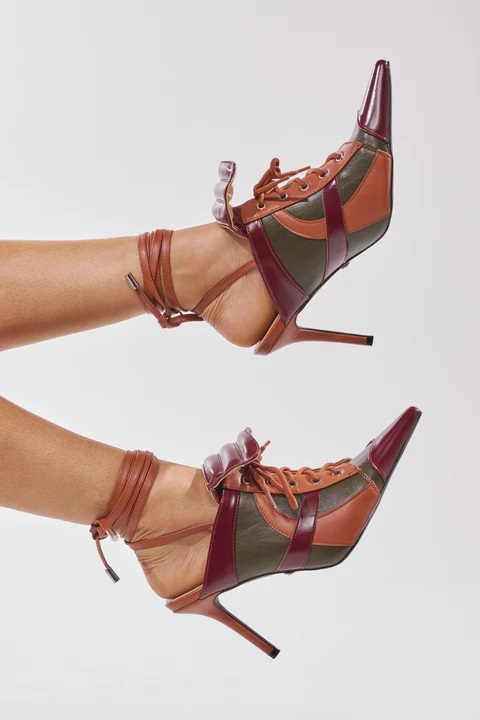 2026 New Women Retro Color Blo - đánh giá và giá Block Heel Ankle Boots