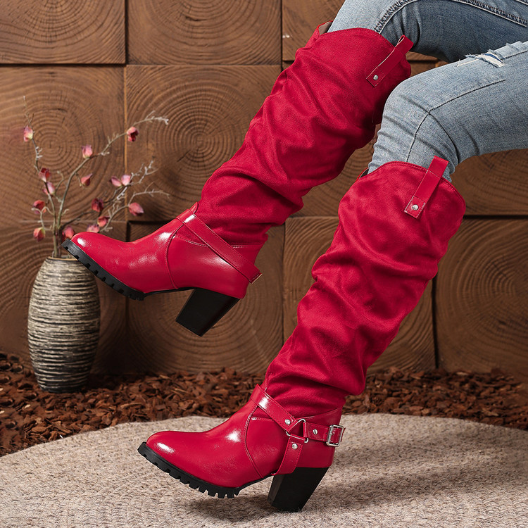 Pleated Women's Knee High Boot - đánh giá và giá Women'S Shoes Easy Street