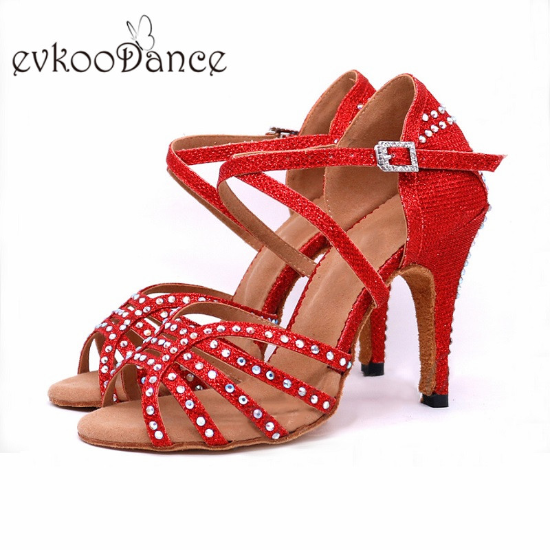 Đen Đỏ Màu Nhảy Múa Giày Nữ 4  - đánh giá và giá Women Shoes Size 4 In Cm