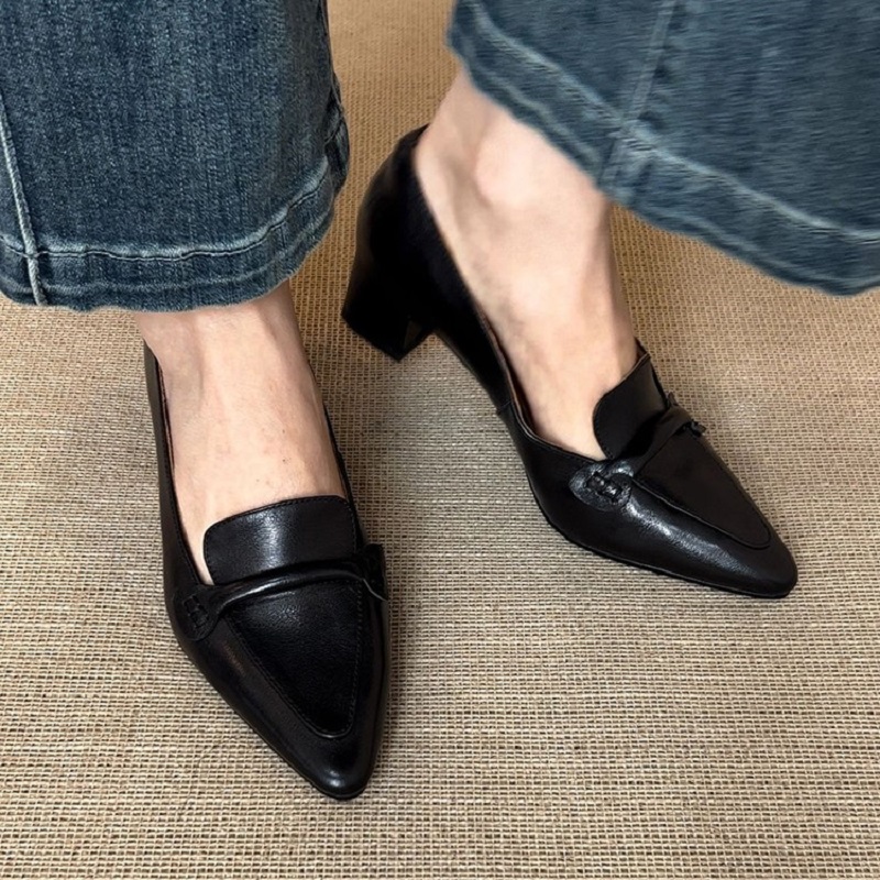 Cozy Med Heels Thick Heels Spr - đánh giá và giá Women Shoes Size 4 In Cm