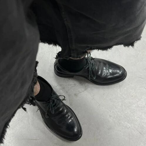 Hot Men Black Cow Real Leather - đánh giá và giá Women Shoes Size 4 In Cm