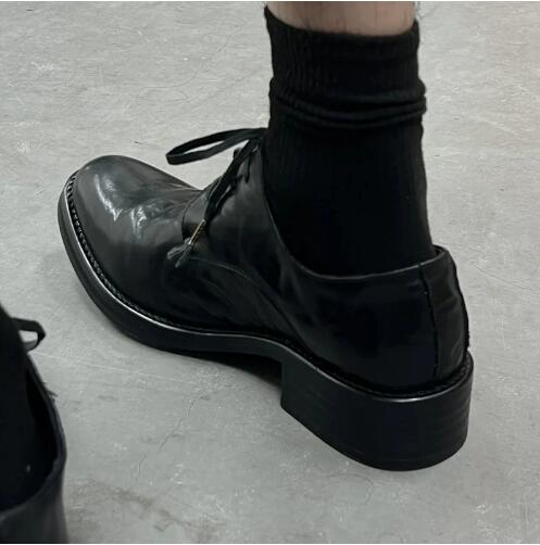 Hot Men Black Cow Real Leather - đánh giá và giá Women Shoes Size 4 In Cm