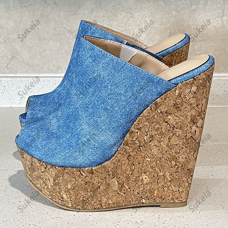 Sukeia Handmade Women Platform - đánh giá và giá Cork Wedge Sandal