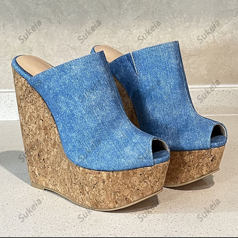 Sukeia Handmade Women Platform - đánh giá và giá Cork Wedge Sandal