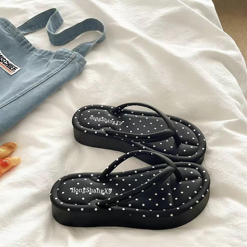 Fashion Polka Dot Platform Fli - đánh giá và giá Cork Wedge Sandal
