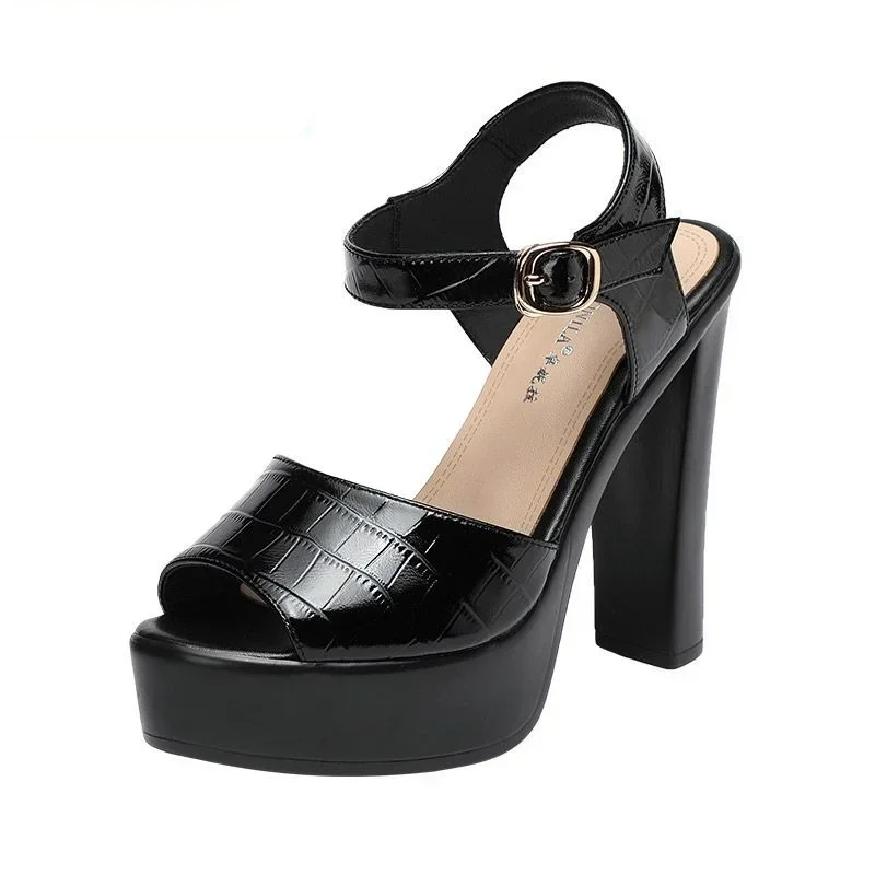10cm 13cm Fashion Genuine Leat - đánh giá và giá Block Heel Ankle Boots