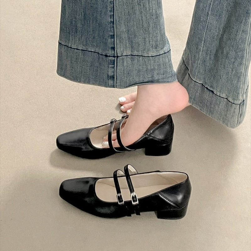 Square Toe Low Heel Women Silv - đánh giá và giá Women Shoes Heels