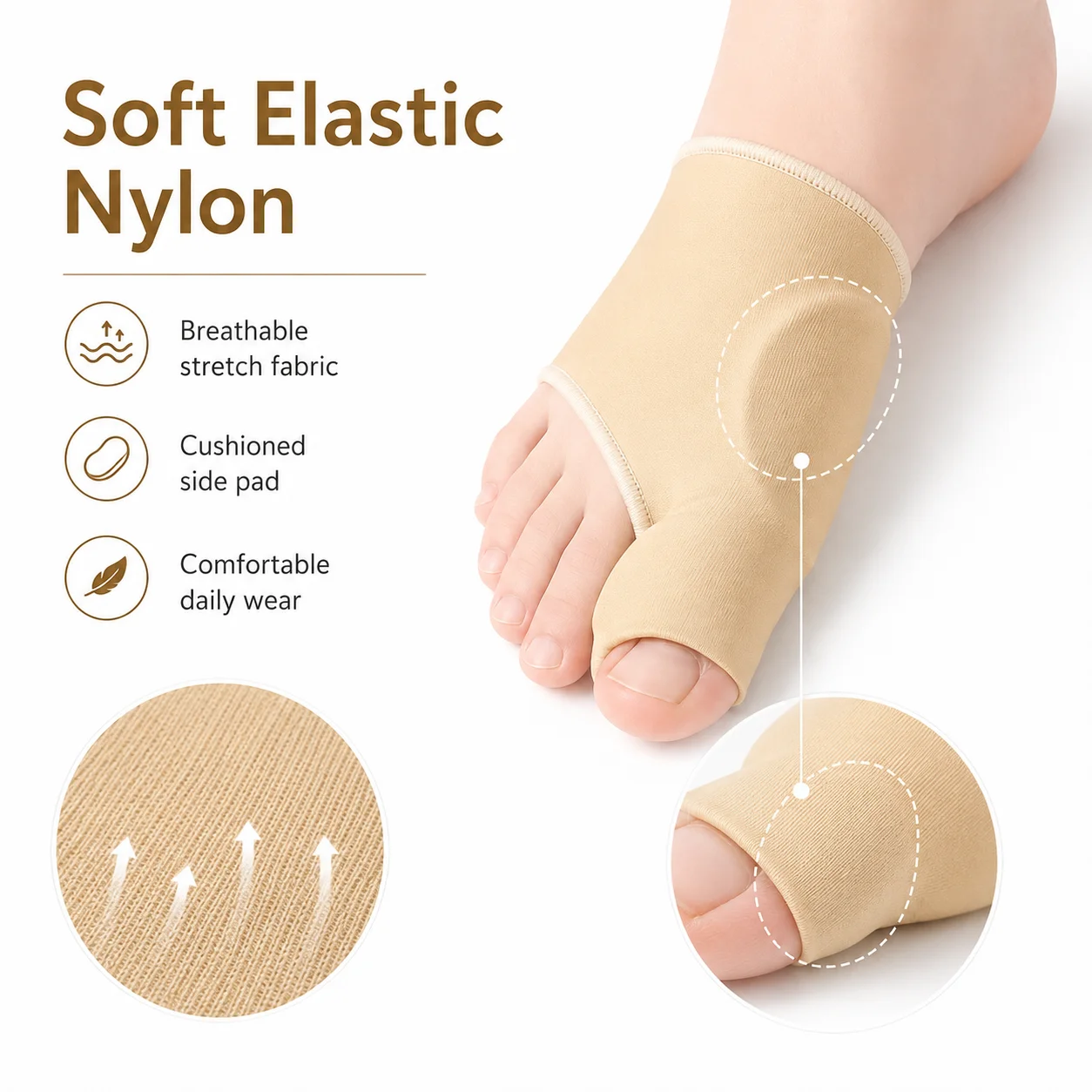 Big Toe Separator Sleeve Bunio - đánh giá và giá Women'S Shoes For Bunions