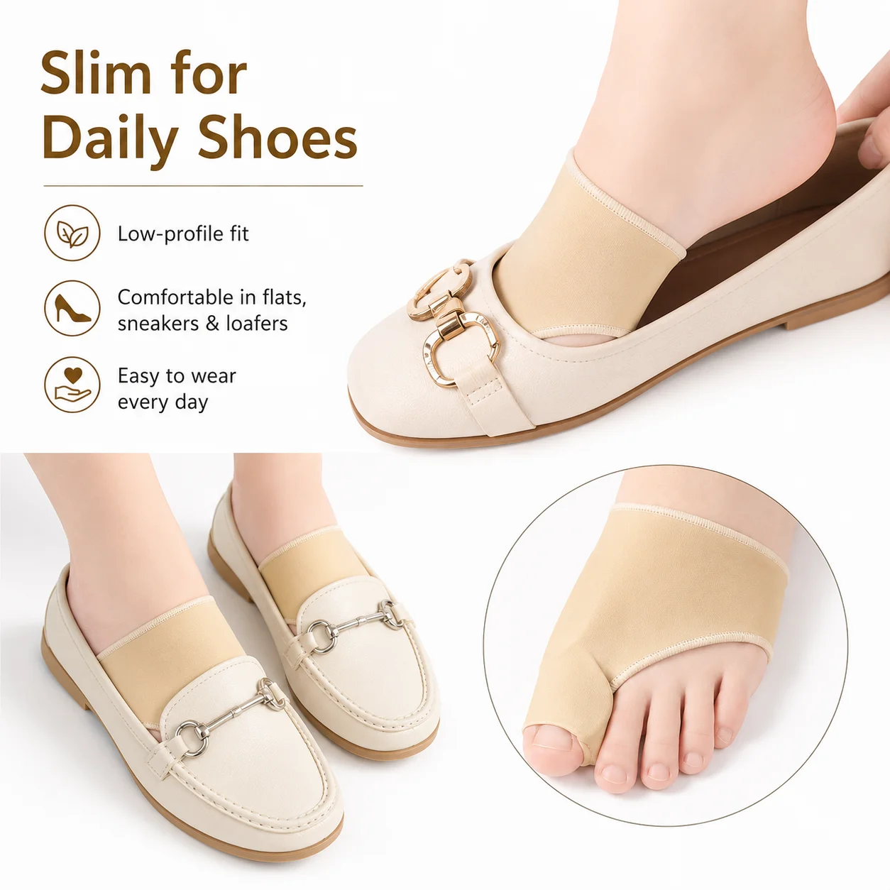 Big Toe Separator Sleeve Bunio - đánh giá và giá Women'S Shoes For Bunions