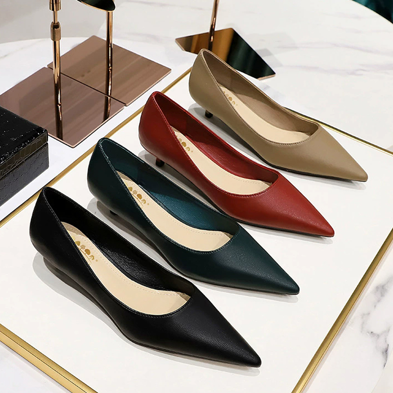 Fashion Pointed Toe Mid Heeled - đánh giá và giá Women Shoes Size 4 In Cm
