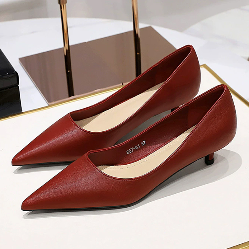 Fashion Pointed Toe Mid Heeled - đánh giá và giá Women Shoes Size 4 In Cm