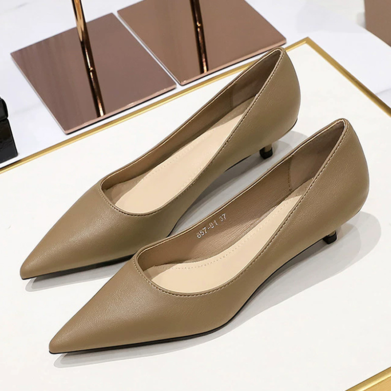 Fashion Pointed Toe Mid Heeled - đánh giá và giá Women Shoes Size 4 In Cm