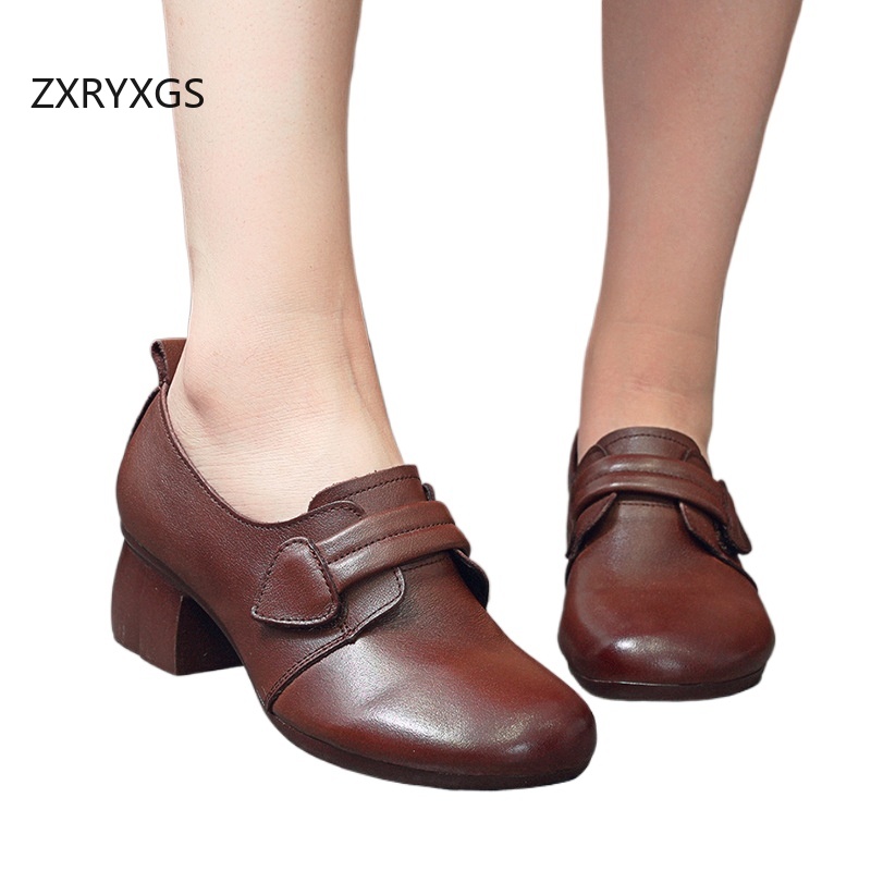 ZXRYXGS 2025 Autumn Real Cowhi - đánh giá và giá Women Shoes Size 4 In Cm