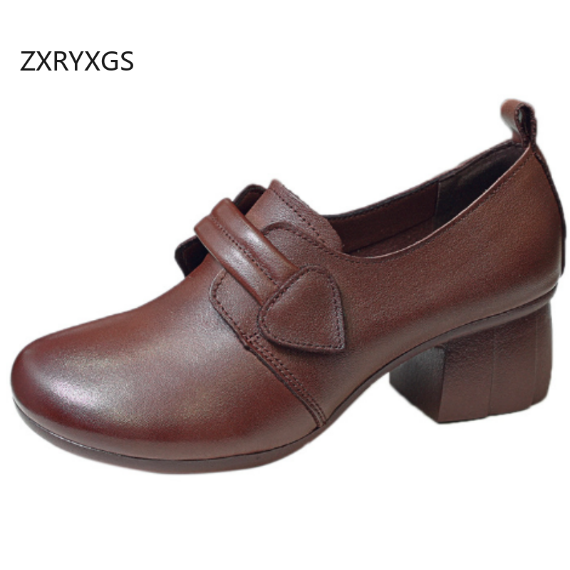 ZXRYXGS 2025 Autumn Real Cowhi - đánh giá và giá Women Shoes Size 4 In Cm