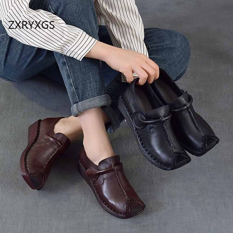 ZXRYXGS Classic Retro Top Laye - đánh giá và giá Women Shoes Size 4 In Cm