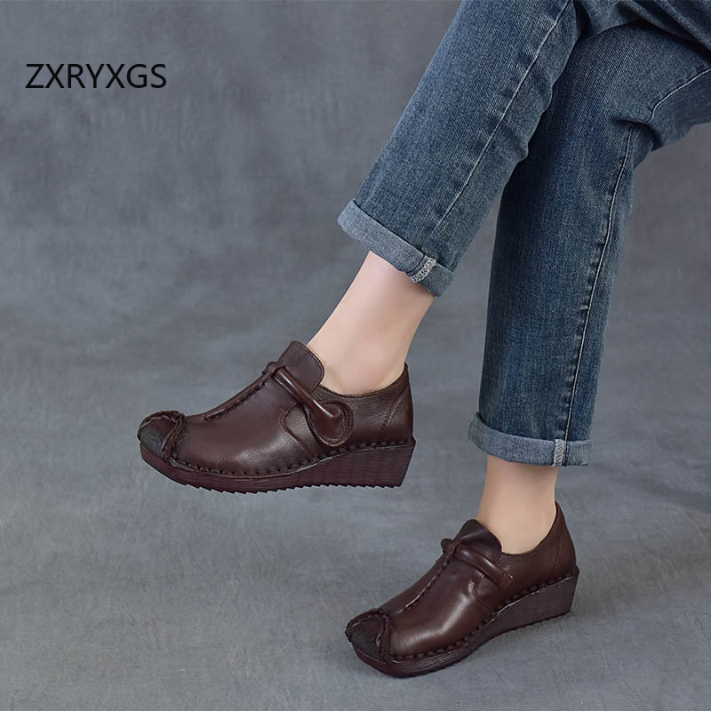 ZXRYXGS Classic Retro Top Laye - đánh giá và giá Women Shoes Size 4 In Cm